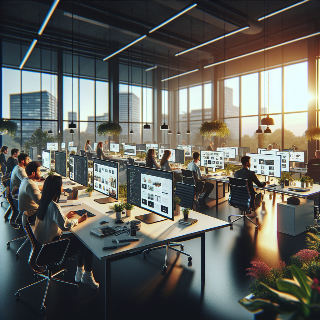 Auf dem Bild ist eine Webdesign Agentur in Munich zu sehen.